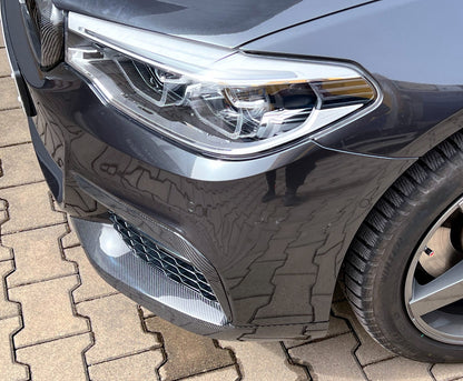 MAX CARBON Performance Front Flaps Cover air duct front lip for BMW G30 G31 with M package before LCI