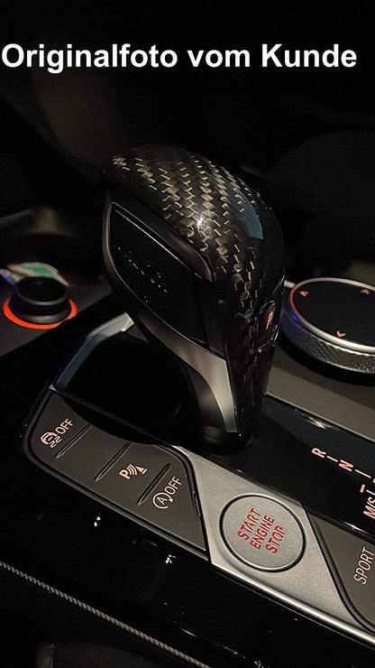 MAX CARBON Performance Gear Knob Shift Cover Trim for BMW 1 Series F40 2 Series F44 3 Series G20 G21 4 Series G22 G23 G26 Z4 G29 X1 F48 X2 F39 X3 G01 X4 G02