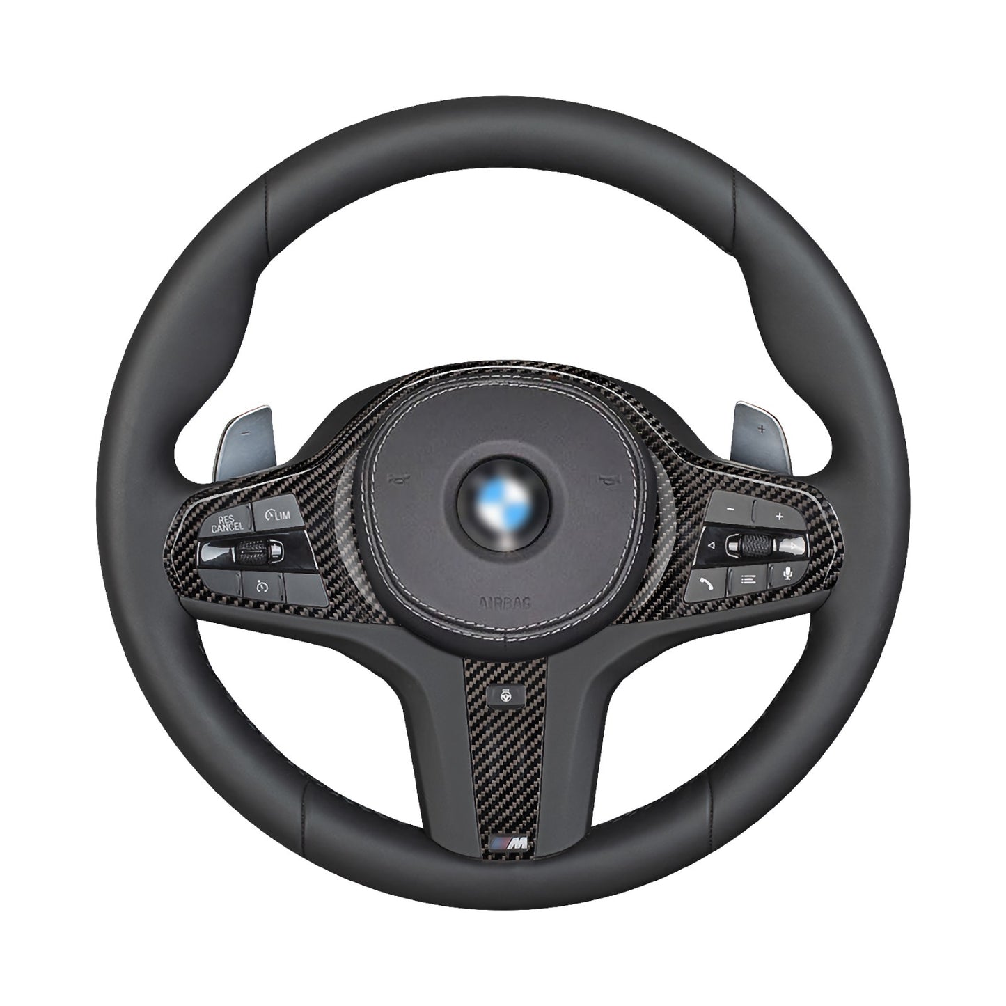 MAX CARBON Performance Steering Wheel Cover Cover for BMW F40 F44 F39 G20 G21 G22 G23 G30 G31 G32 7 Series G11 G12 8 Series G14 G15 G16 G01 G02 G05 G06 G07
