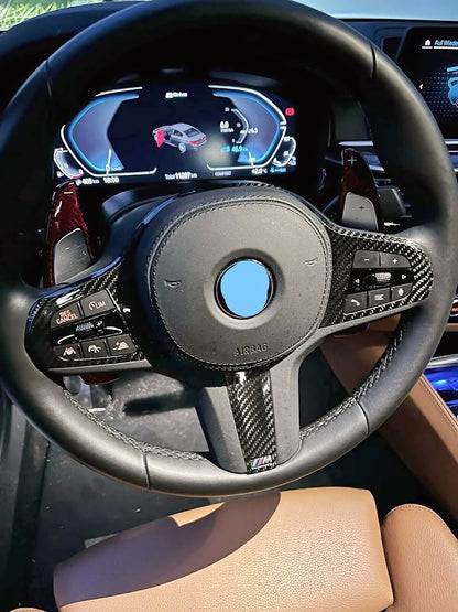 MAX CARBON Performance Steering Wheel Cover Cover for BMW F40 F44 F39 G20 G21 G22 G23 G30 G31 G32 7 Series G11 G12 8 Series G14 G15 G16 G01 G02 G05 G06 G07