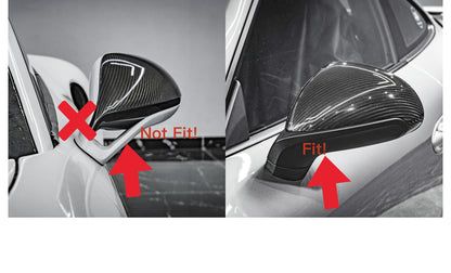 MC MAX CARBON Performance mirror caps Dry Carbon Prepreg suitable for Porsche 911 991.2 carrera s 4s gts turbo
