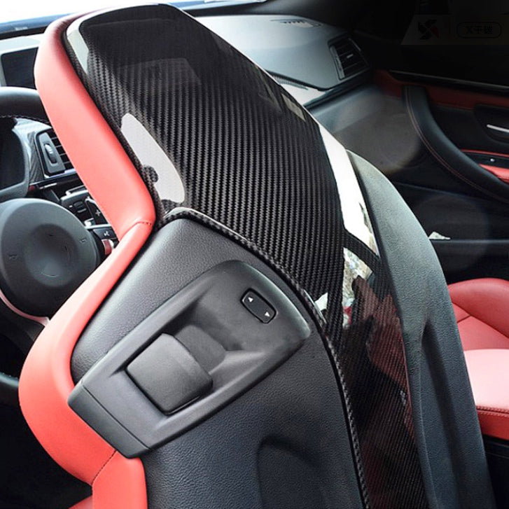 MAX CARBON Dry Carbon Prepreg Seat Cover suitable for BMW M2 Competition F87 M3 F80 M4 F82 F83 