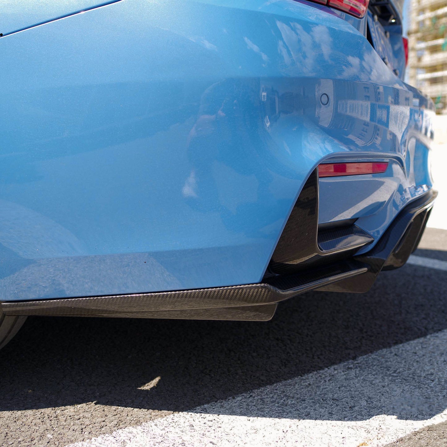 MAX CARBON Performance set of covers rear lower spoiler attachment for BMW M3 F80 M4 F82 F83