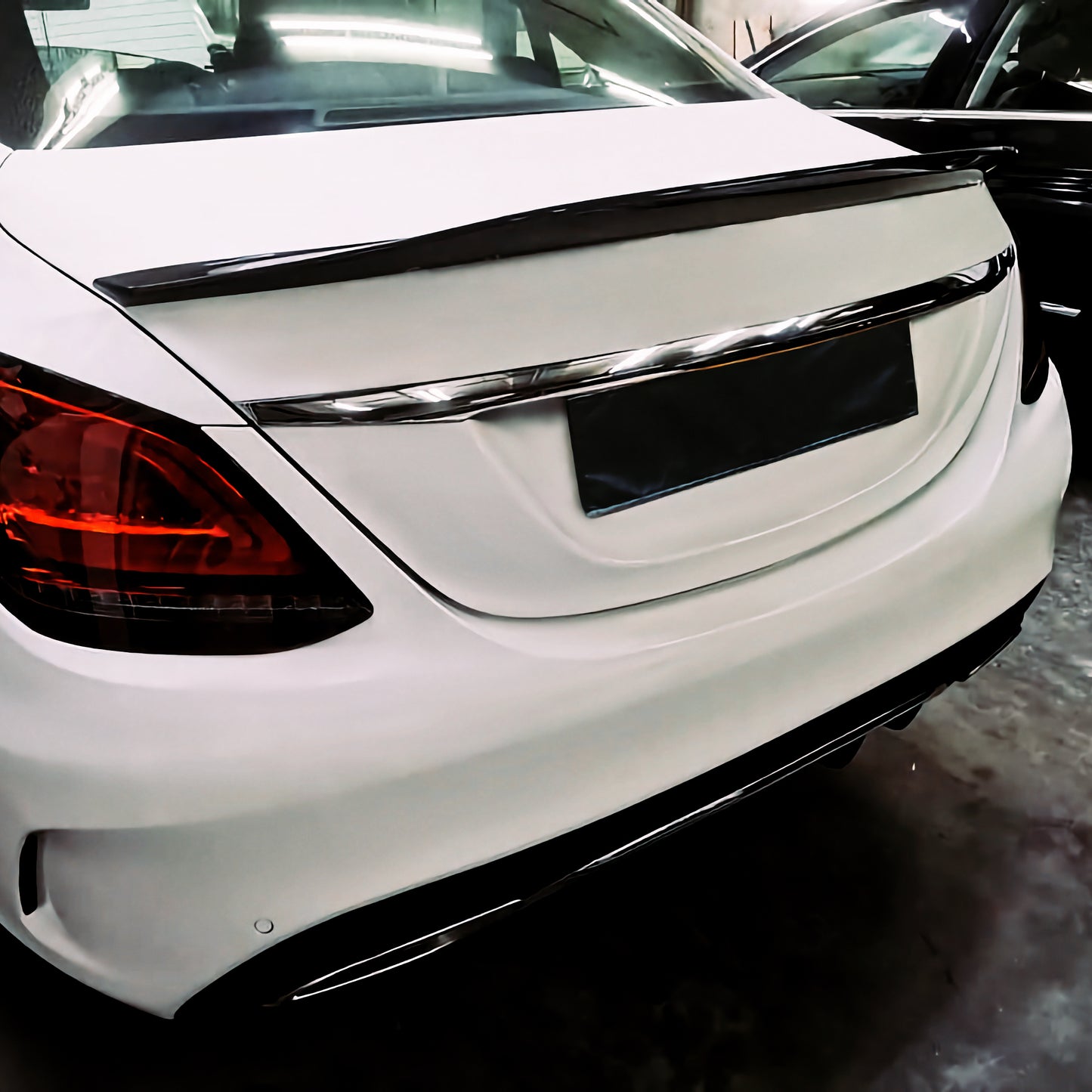 MAX CARBON DRY CARBON Spoiler rear spoiler lip for Mercedes Benz C Class W205 Sedan AMG C63 C43 