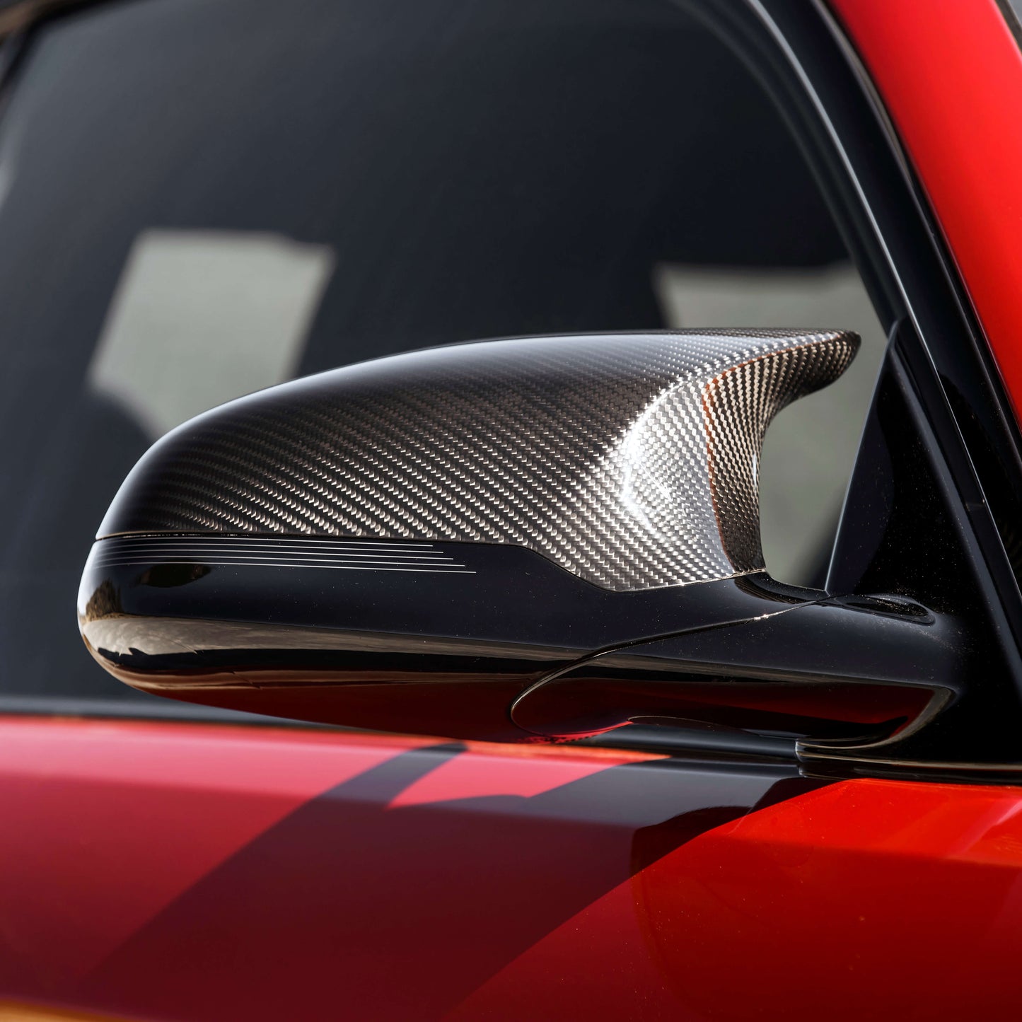 MAX CARBON Performance Dry Carbon Prepreg Mirror Caps for BMW M2C F87 M3 F80 M4 F82 F83