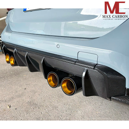 MAX CARBON Performance Diffuser Strips Replacement Rear Bumper for BMW M3 G80 G81 M4 G82 G83 