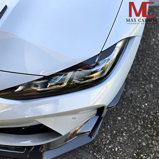 MAX CARBON DRY CARBON Prepreg Headlight Eyelids fits for BMW M3 M4 G80 G81 G82 G83