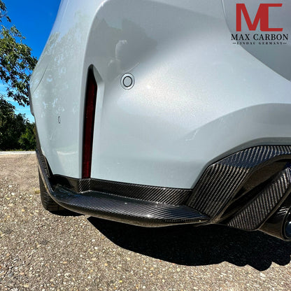 MAX CARBON Performance Diffuser Strips Replacement Rear Bumper for BMW M3 G80 G81 M4 G82 G83 