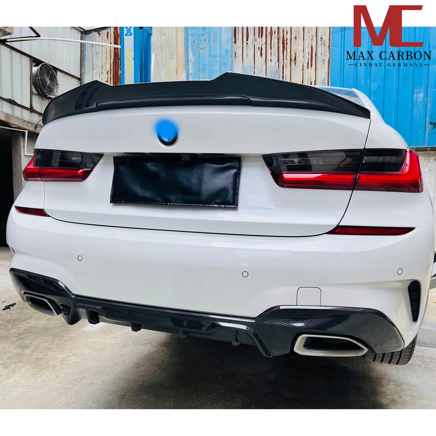 MAX CARBON Dry Carbon Prepreg Sport Rear Large Spoiler Lip for BMW M4 G82 4 Series G22 VP Style