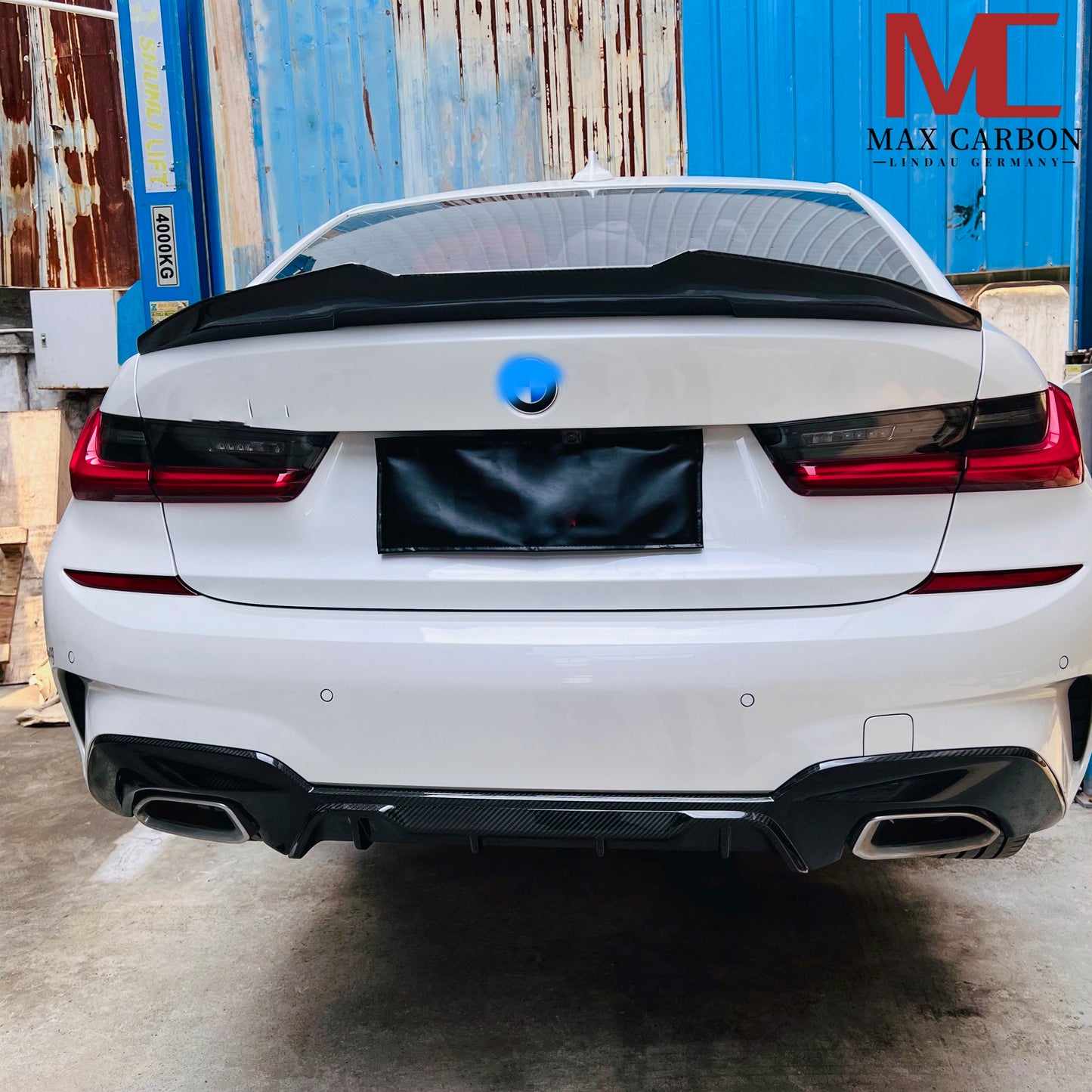 MAX CARBON Dry Carbon Prepreg Sport Rear Large Spoiler Lip for BMW M4 G82 4 Series G22 VP Style