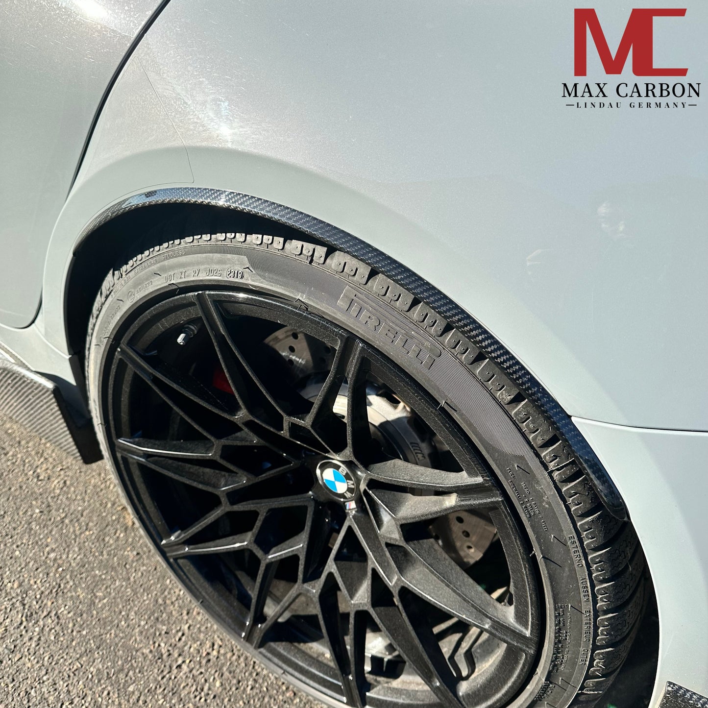 MAX CARBON Performance real carbon rear wheel protection wheel arch cover fits BMW M3 G80 G81 