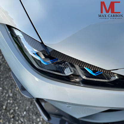 MAX CARBON DRY CARBON Prepreg Headlight Eyelids fits for BMW M3 M4 G80 G81 G82 G83
