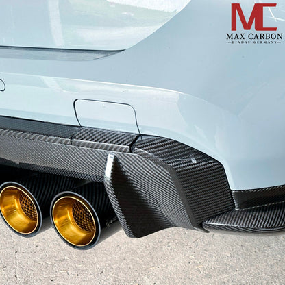 MAX CARBON Performance Diffuser Strips Replacement Rear Bumper for BMW M3 G80 G81 M4 G82 G83 