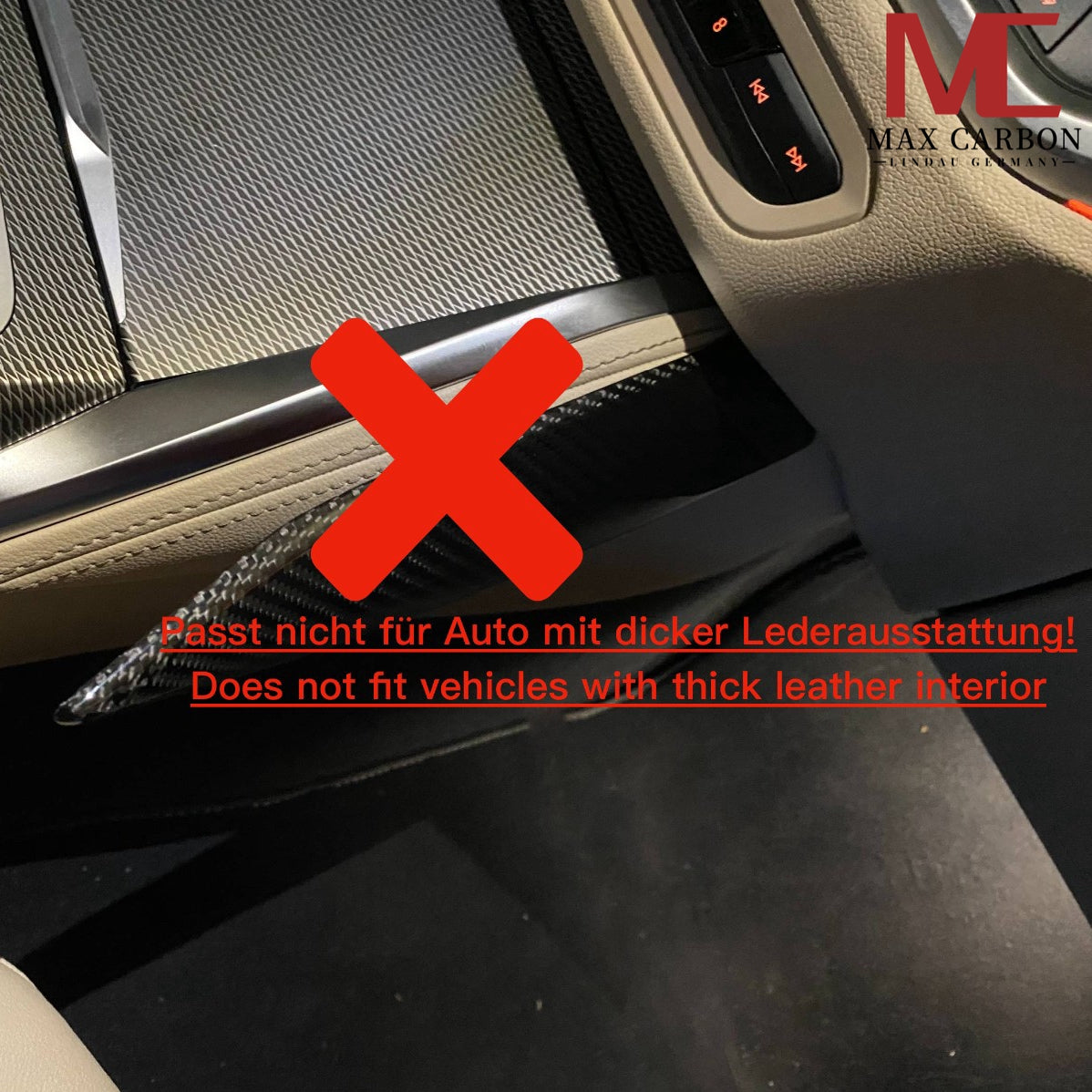 MAX CARBON Performance side center console covers for BMW G20 G21 G22 G23 G26 G42 G80 G81 G82 G83 G87 