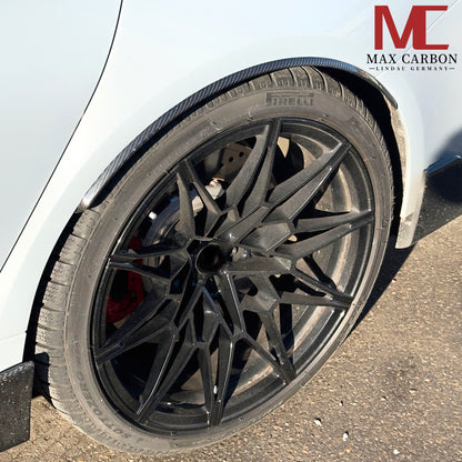 MAX CARBON DRY CARBON front wheel guard rear wheel guard wheel house preparation set covers suitable for BMW M3 G80 G81 