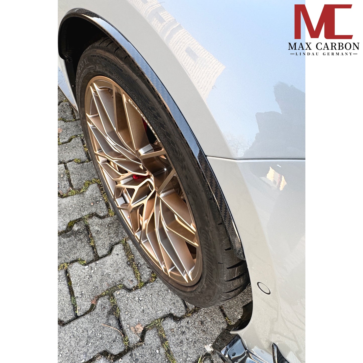 MAX CARBON DRY CARBON front wheel guard rear wheel guard wheel house preparation set covers suitable for BMW M3 G80 G81 