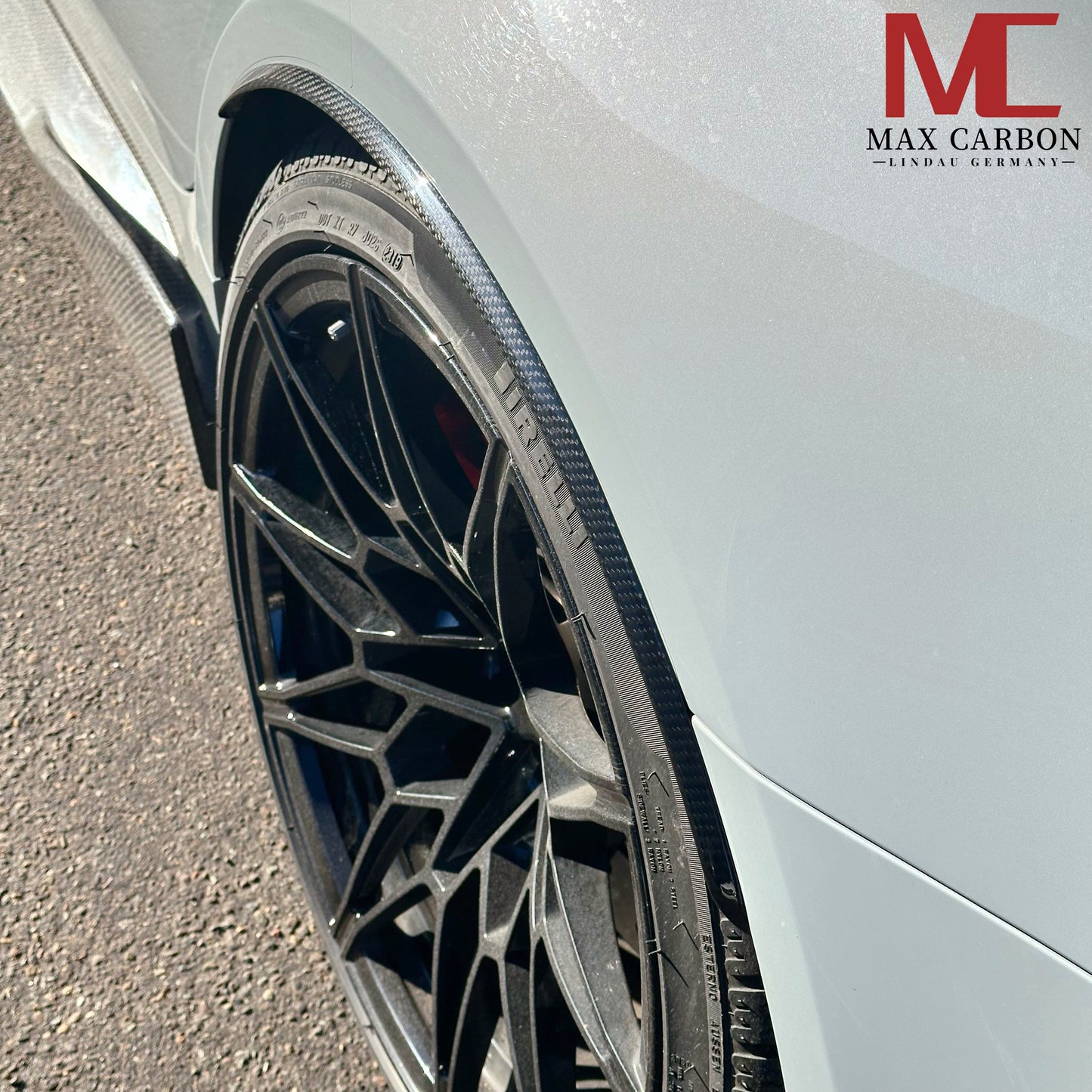 MAX CARBON Performance real carbon rear wheel protection wheel arch cover fits BMW M3 G80 G81 