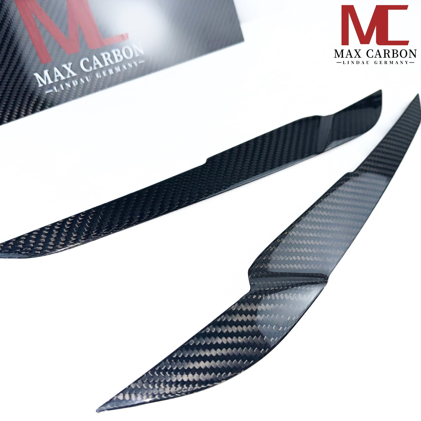 MAX CARBON DRY CARBON Prepreg Headlight Eyelids fits for BMW M3 M4 G80 G81 G82 G83