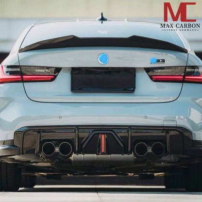 MAX CARBON Dry Carbon Prepreg Sport Rear Large Spoiler Lip for BMW M4 G82 4 Series G22 VP Style