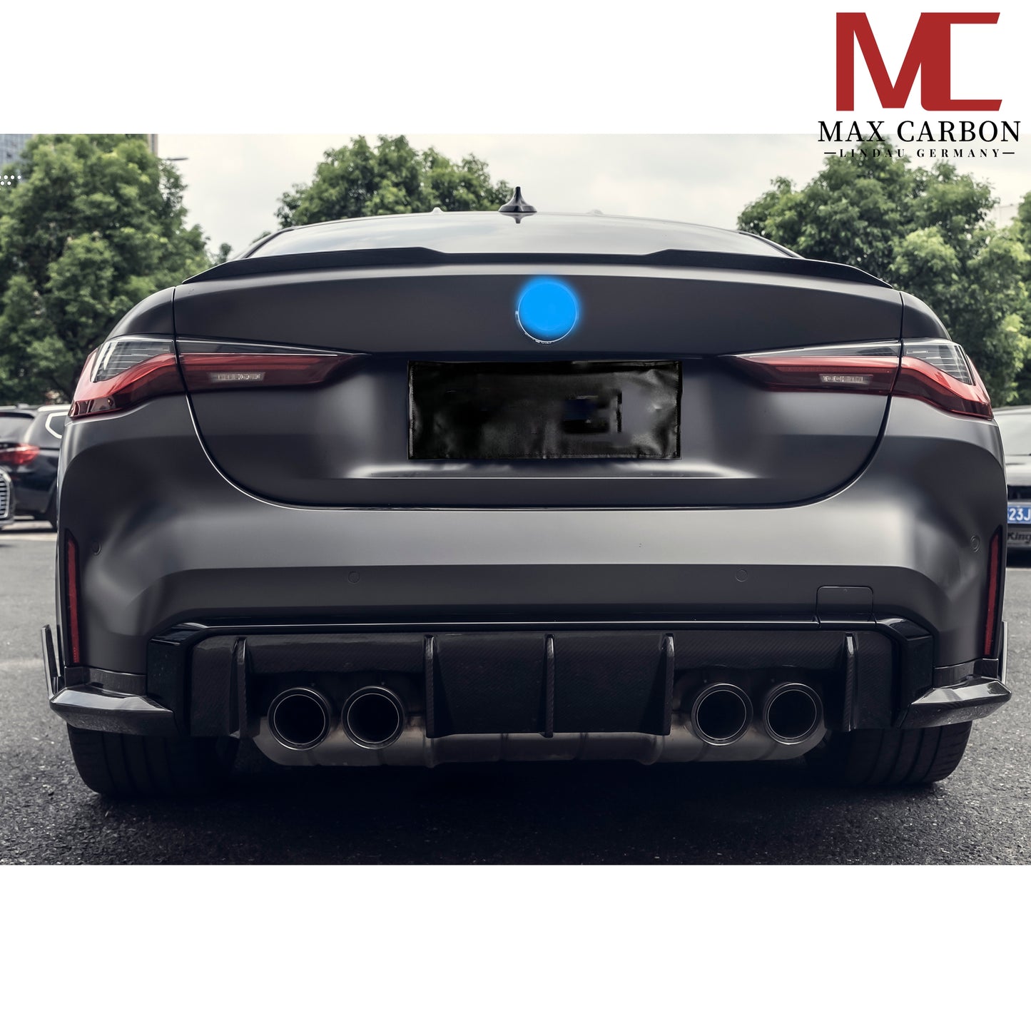 MAX CARBON Dry Carbon Prepreg Sport Rear Large Spoiler Lip for BMW 3 Series G20 M3 G80 OEM Style