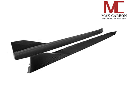 MAX CARBON Dry Carbon Prepreg Performance Side Skirts Sill Insert for BMW M3 G80 G81 M4 G82 G83 
