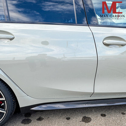 MC MAX CARBON Dry Carbon Prepreg Replacement Side Skirts Insert for BMW M3 G80 G81 M4 G82 G83 OEM 