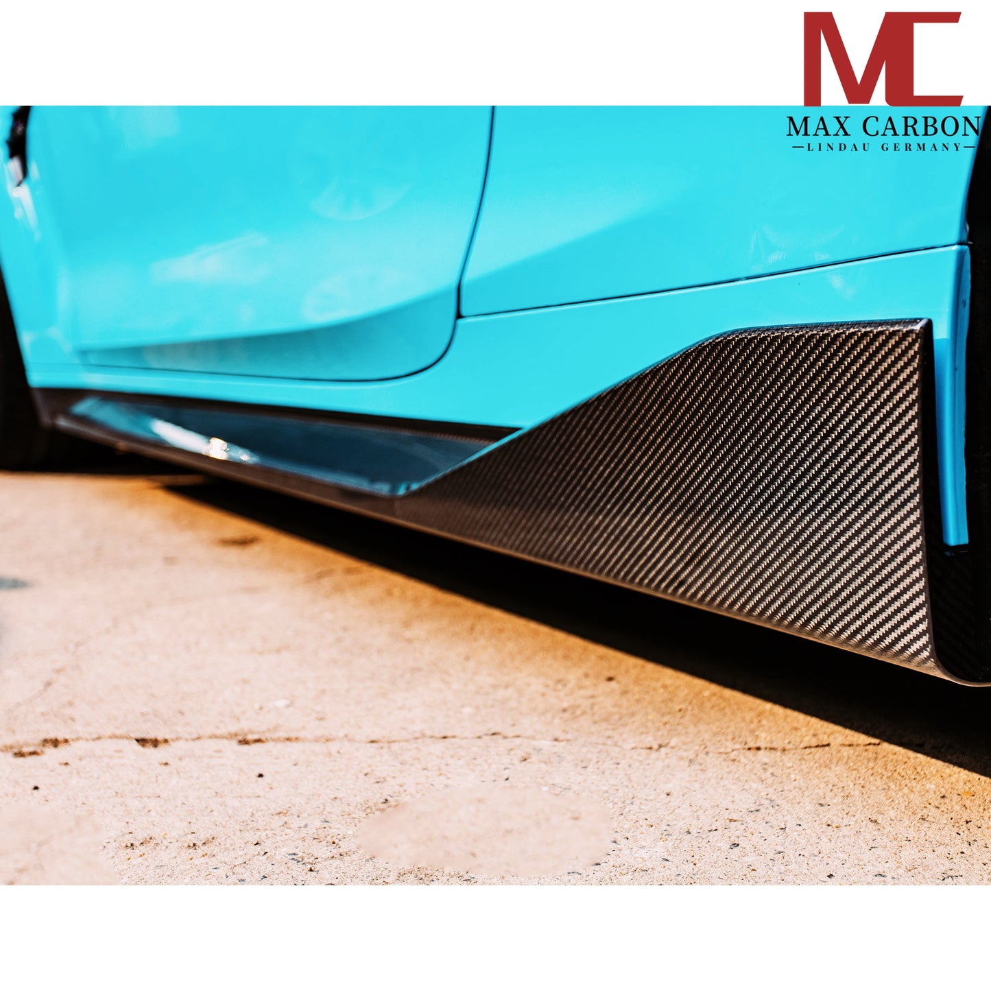 MAX CARBON Dry Carbon Prepreg Performance Side Skirts Sill Insert for BMW M3 G80 G81 M4 G82 G83 