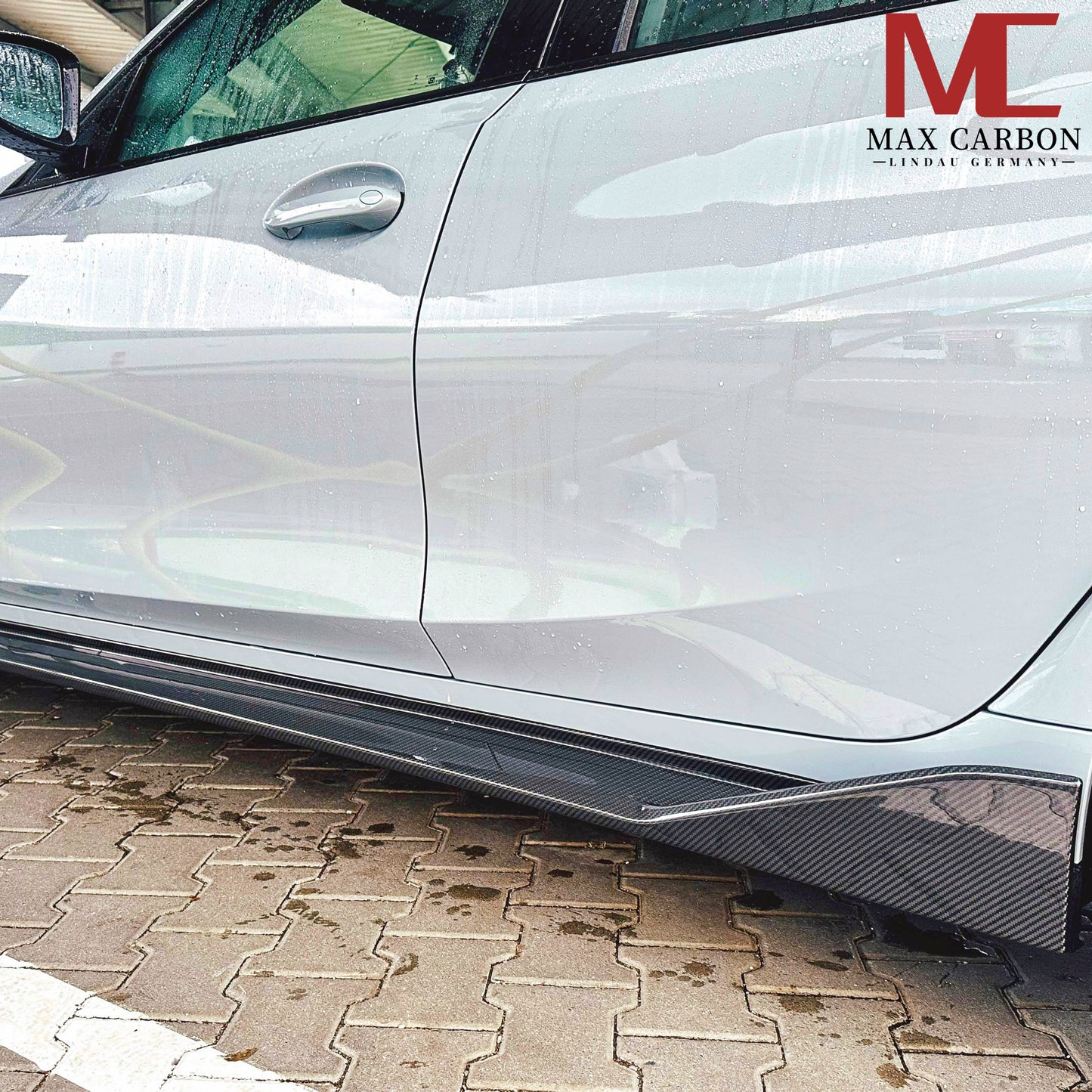 MAX CARBON Dry Carbon Prepreg Performance Side Skirts Sill Insert for BMW M3 G80 G81 M4 G82 G83 