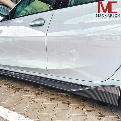 MAX CARBON Dry Carbon Prepreg Performance Side Skirts Sill Insert for BMW M3 G80 G81 M4 G82 G83 