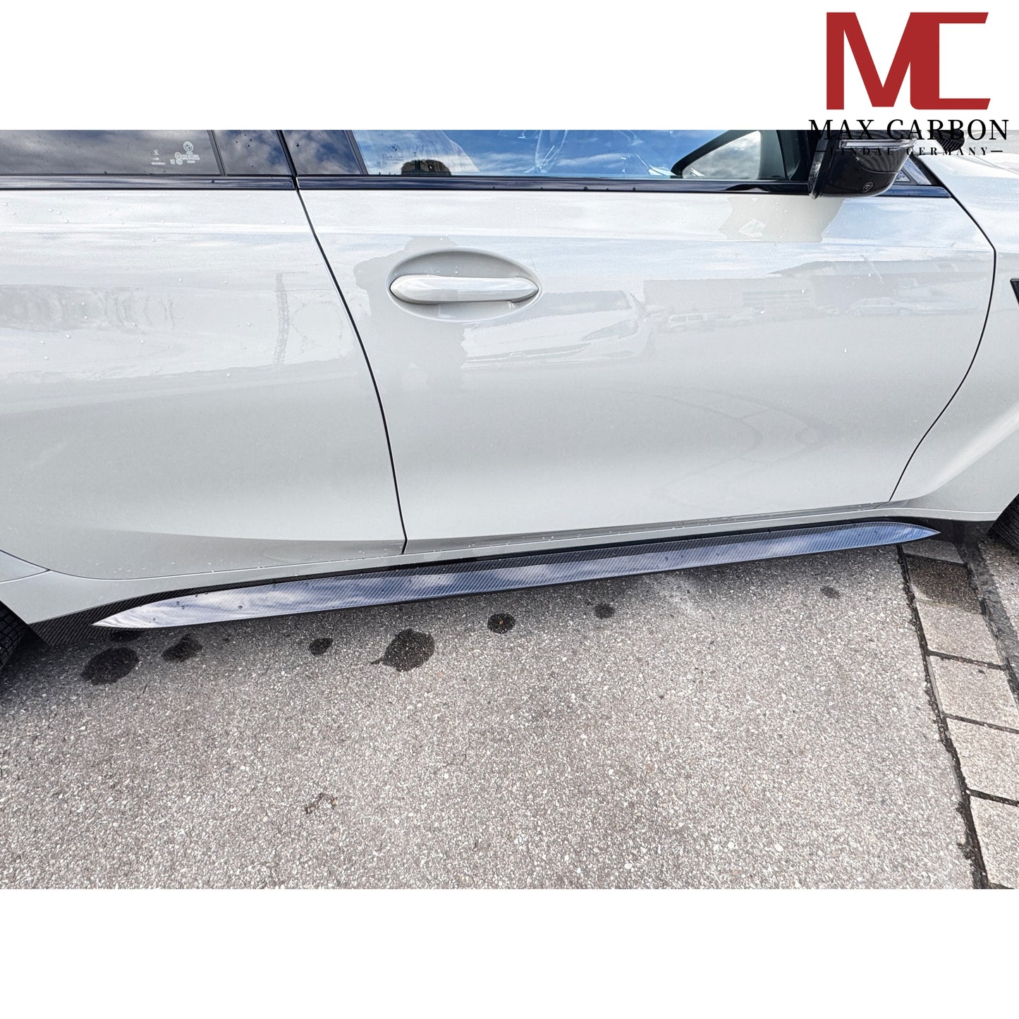 MC MAX CARBON Dry Carbon Prepreg Replacement Side Skirts Insert for BMW M3 G80 G81 M4 G82 G83 OEM 
