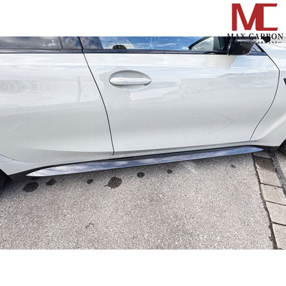 MC MAX CARBON Dry Carbon Prepreg Replacement Side Skirts Insert for BMW M3 G80 G81 M4 G82 G83 OEM 
