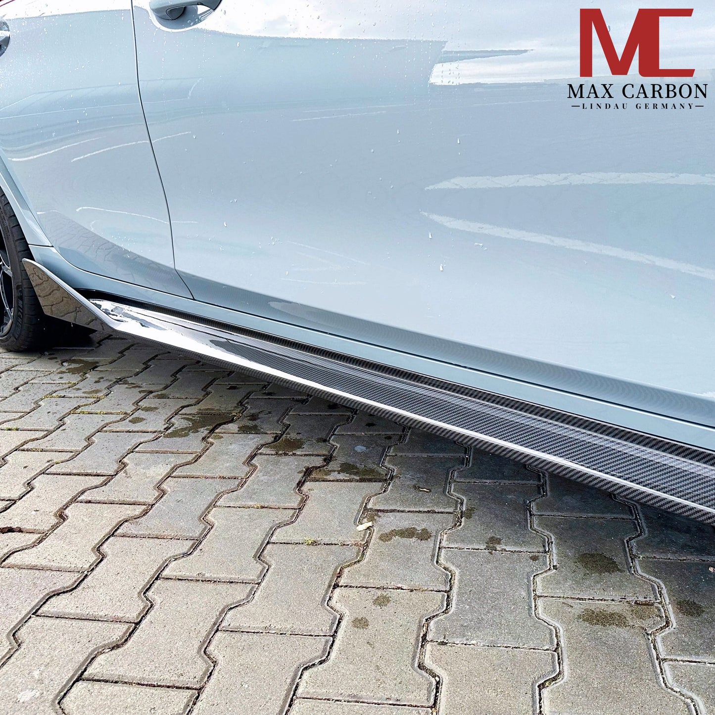 MAX CARBON Dry Carbon Prepreg Performance Side Skirts Sill Insert for BMW M3 G80 G81 M4 G82 G83 