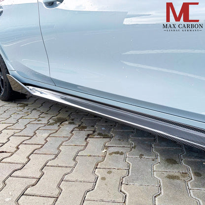 MAX CARBON Dry Carbon Prepreg Performance Side Skirts Sill Insert for BMW M3 G80 G81 M4 G82 G83 