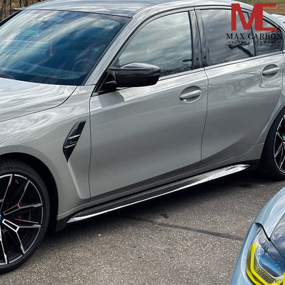 MC MAX CARBON Dry Carbon Prepreg Replacement Side Skirts Insert for BMW M3 G80 G81 M4 G82 G83 OEM 