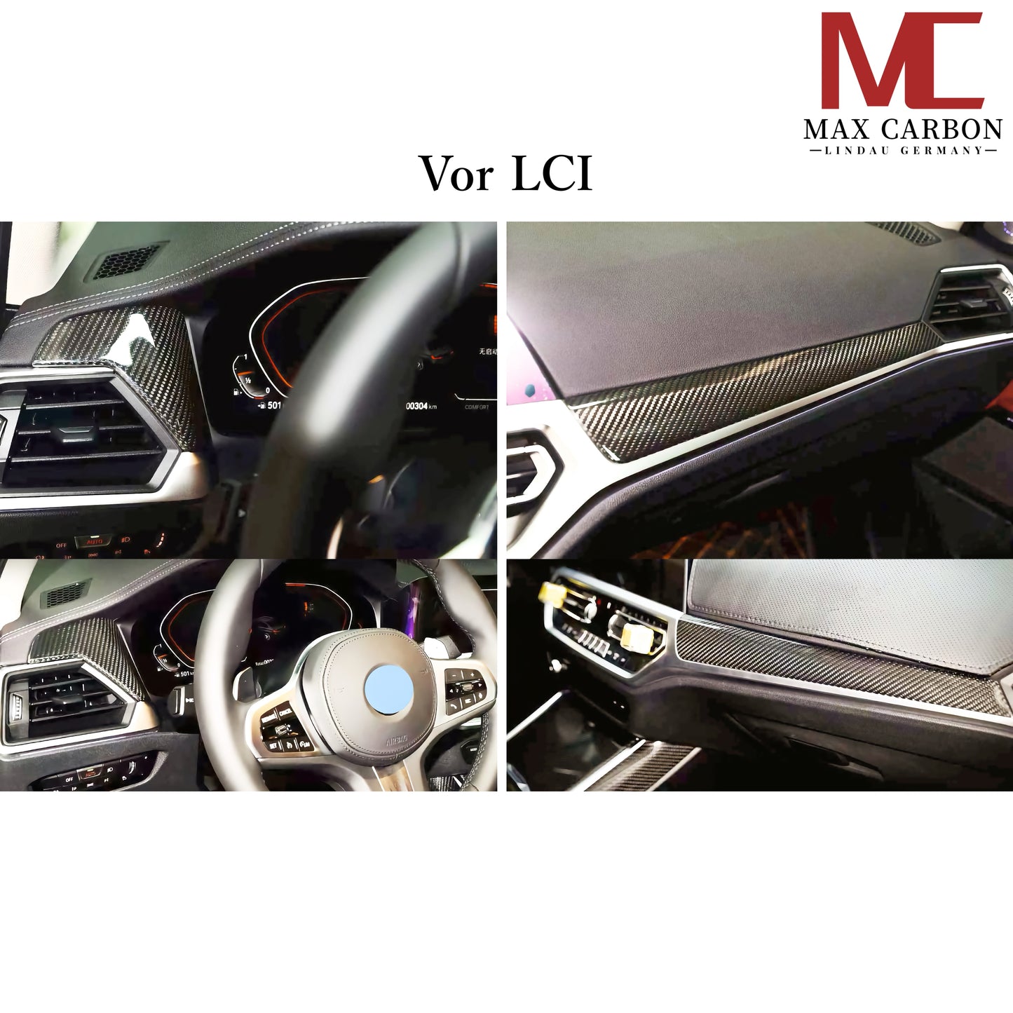 MAX CARBON Performance interior dashboard trim for BMW G20 G21 G22 G23 G26 G80 G82 G83 G87