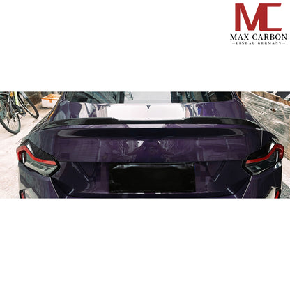 MAX CARBON Dry Carbon Rear Spoiler Sport Lip pssend for BMW G87 M2 G42 M240i 