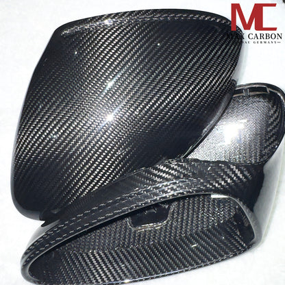 MAX CARBON Performance real dry carbon replacement mirror caps for Porsche 718 982 Boxster Cayman