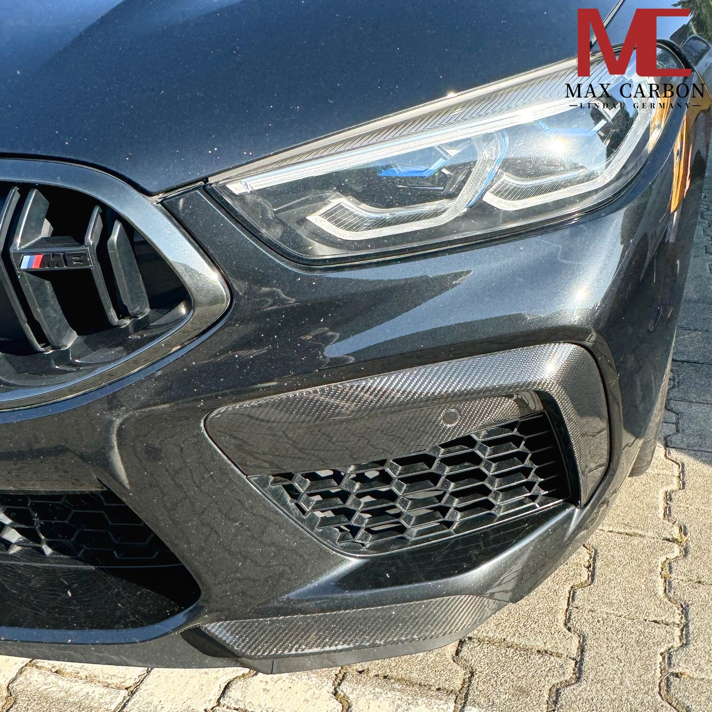 MAX CARBON Dry Carbon Front Lip Flaps Replacement for BMW M8 F91 F92 F93