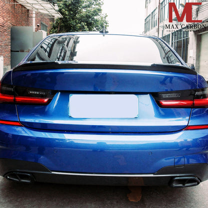 MAX CARBON Dry Carbon Sport Rear Spoiler Lip suitable for BMW 3 Series G20 M3 G80 CS 