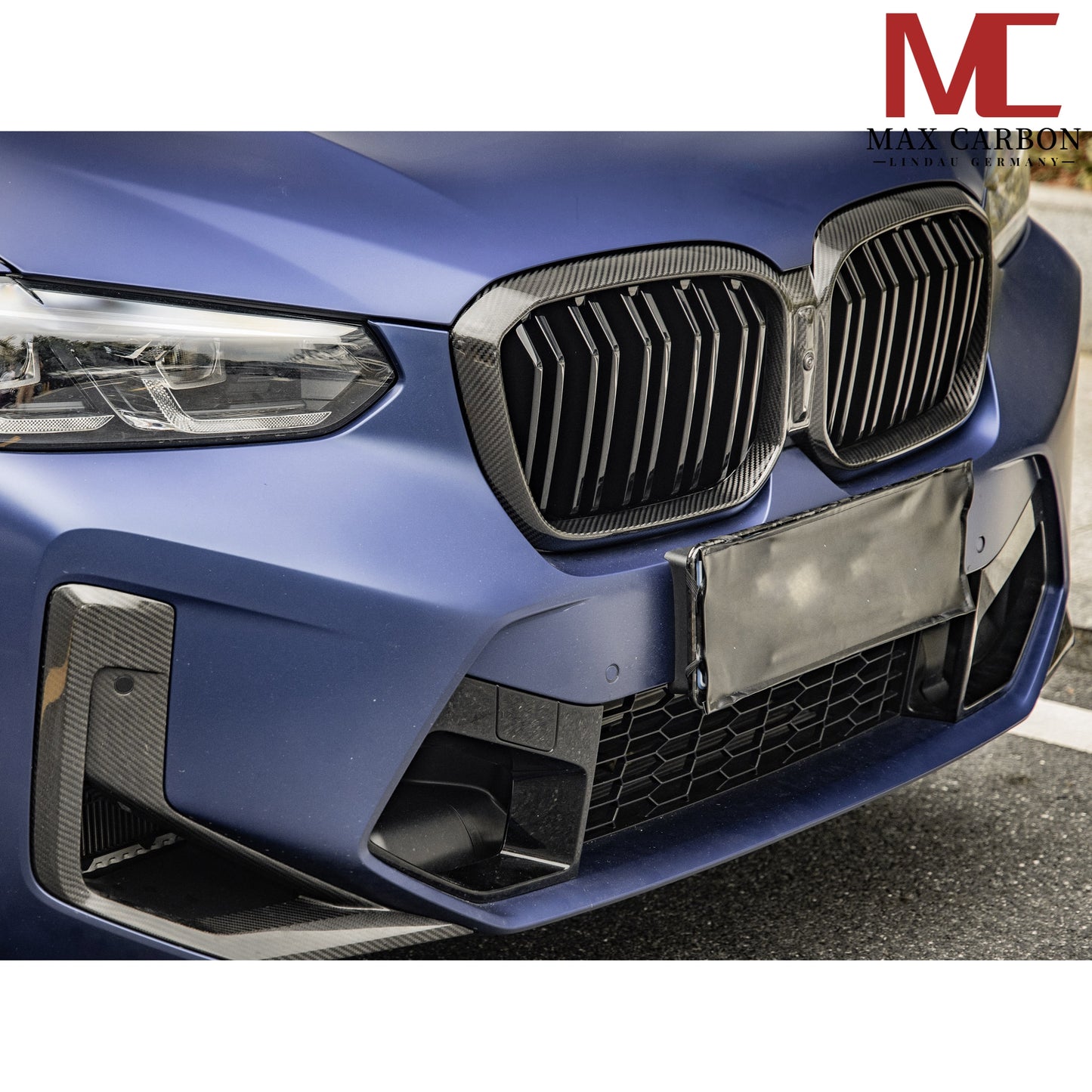 MAX CARBON Dry Carbon Performance Grille Replacement for BMW X3M F97 X4M F98 X3 G01 X4 G02 Facelift