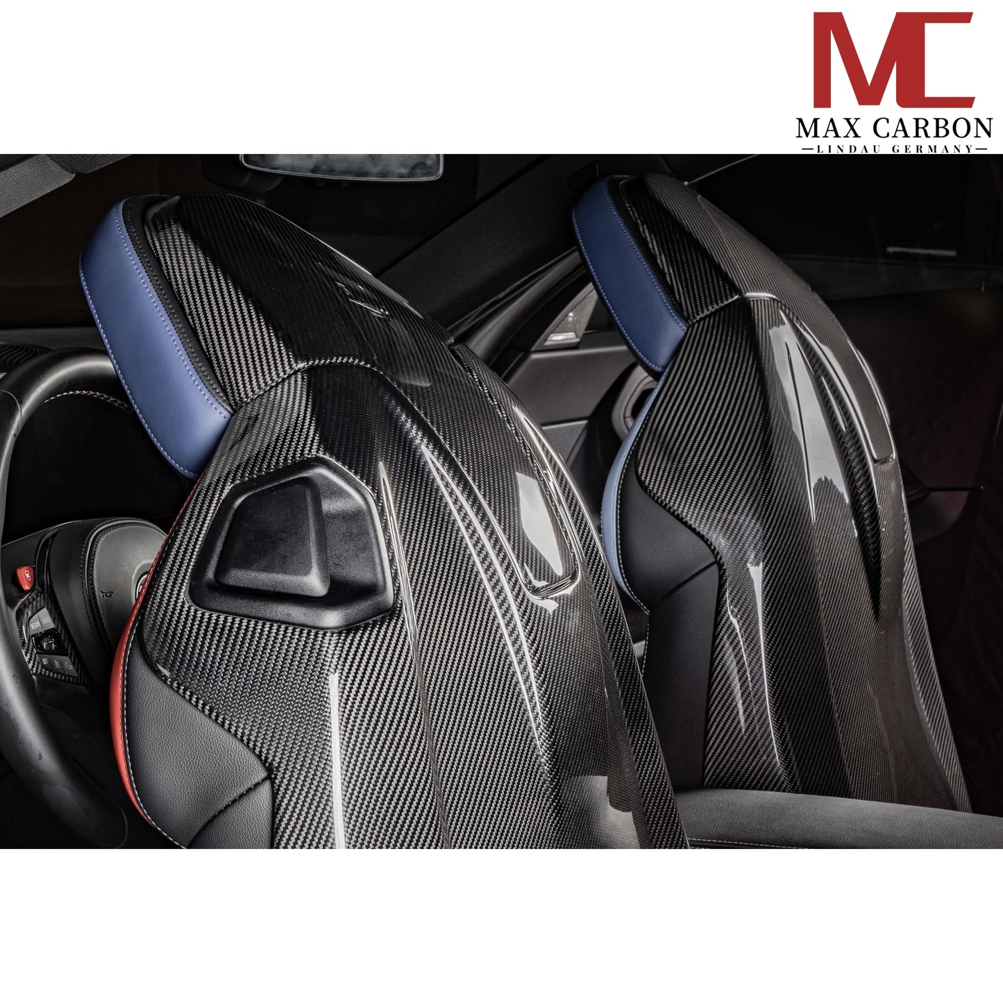 MAX CARBON Performance Complete Carbon Seat Covers for BMW M3 G80 G81 X3M X4M F97 F98 M2 G87 M4 G82 G83 M8 F92 F81