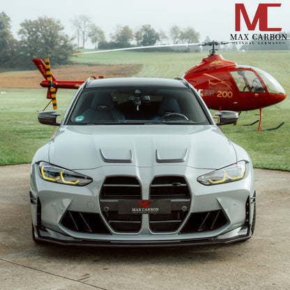 MAX CARBON Dry Carbon Prepreg Front Attachment Front Lip Lip Set for BMW G80 G81 G82 G83 M3 M4 