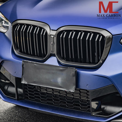 MAX CARBON Dry Carbon Performance Grille Replacement for BMW X3M F97 X4M F98 X3 G01 X4 G02 Facelift