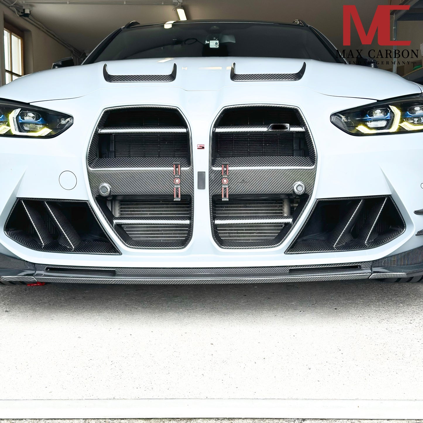 MAX CARBON Dry Carbon Prepreg Performance 2 Grille Air Intake Replacement for BMW M3 M4 G80 G81 G82 G83 