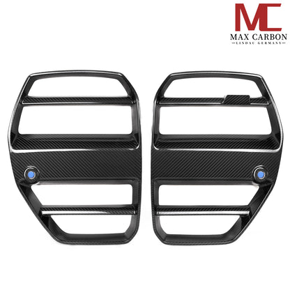 MAX CARBON Performance dry carbon front radiator grille kidney grille for BMW M3 M4 G80 G81 G82 G83