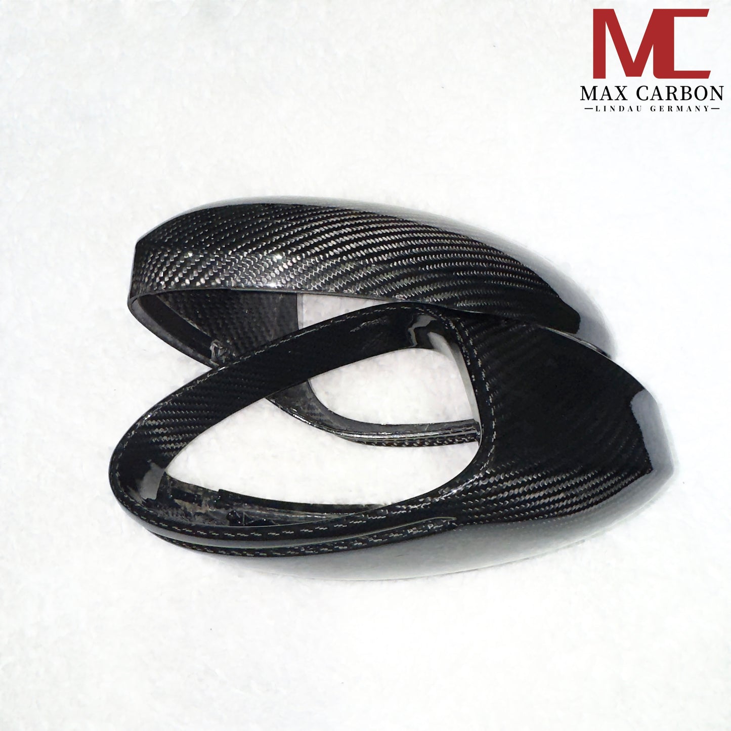MAX CARBON Performance real dry carbon replacement mirror caps for Porsche 718 982 Boxster Cayman