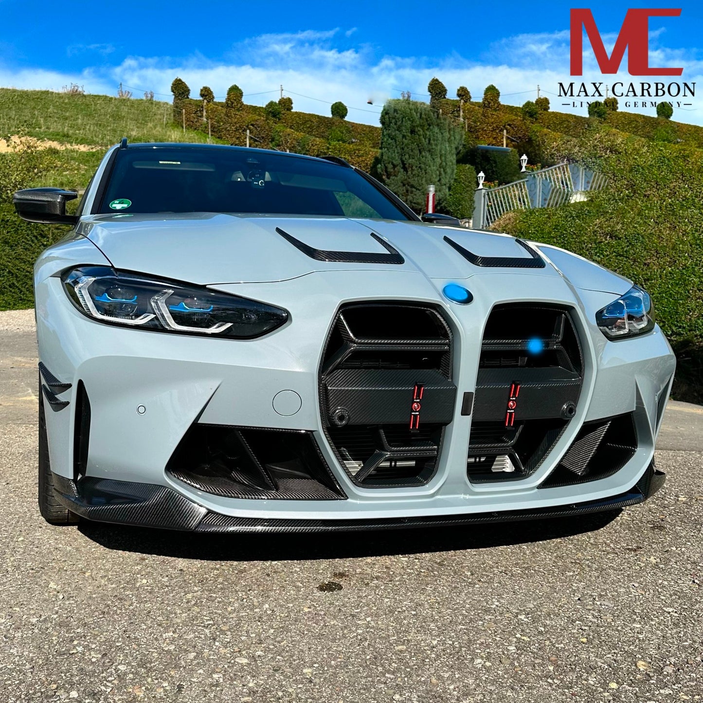 MC MAX CARBON Dry Carbnm front attachment front lip set lightweight for BMW G80 G81 G82 G83 M3 M4 