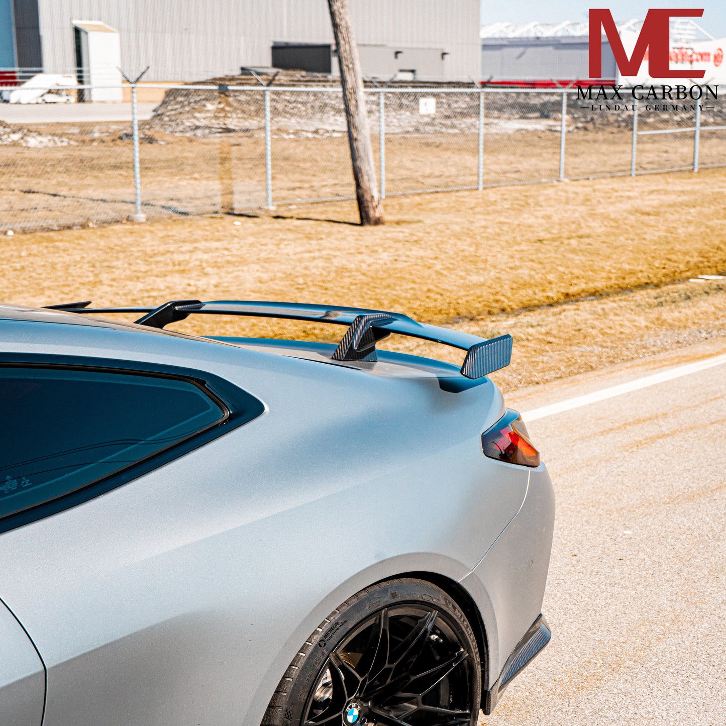 MAX CARBON Performance Dry Carbon Rear Spoiler Rear Wing with Air Flow for BMW G22 4 Series G82 M4 G80 M3 M2 G87 