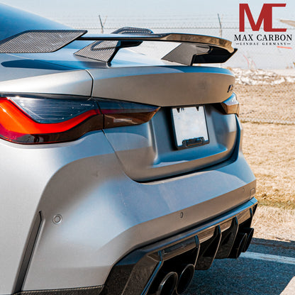 MAX CARBON Performance Dry Carbon Rear Spoiler Rear Wing with Air Flow for BMW G22 4 Series G82 M4 G80 M3 M2 G87 
