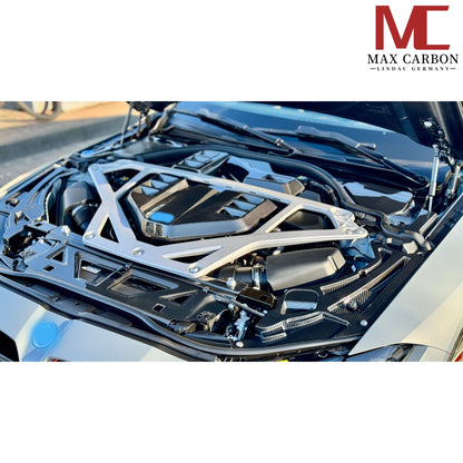 MAX CARBON Dry CARBON engine cover engine compartment replacement for BMW M3 G80 G81 G82 G83 M3 M4 M2 G87 BIG COVER 